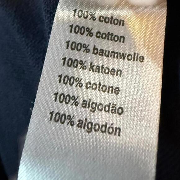 Lacoste Navy V-Neck Cotton Sweater – Size XL - Picture 5 of 7